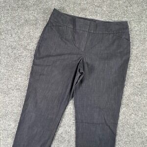 Talbots Signature Womens‎ 12 Blue Denim Ankle Pants Straight Leg Minimalist Chic